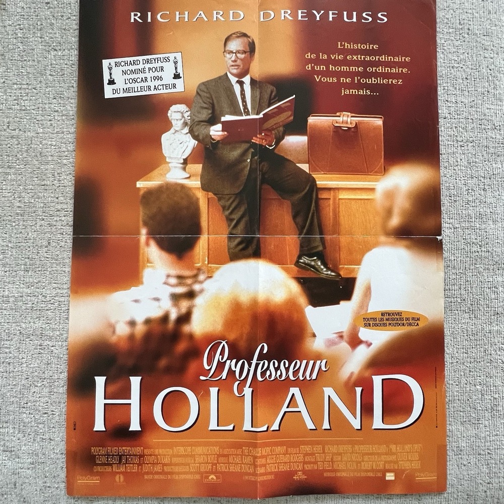 Professeur Holland Mr Hollands Opus French Movie Poster 21 x 16 Richard Dreyfuss